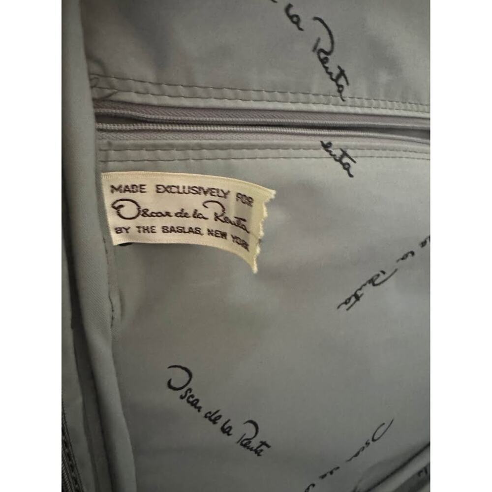 Oscar de la Renta Vintage 80s Travel Luggage Briefcase - Picture 5 of 10